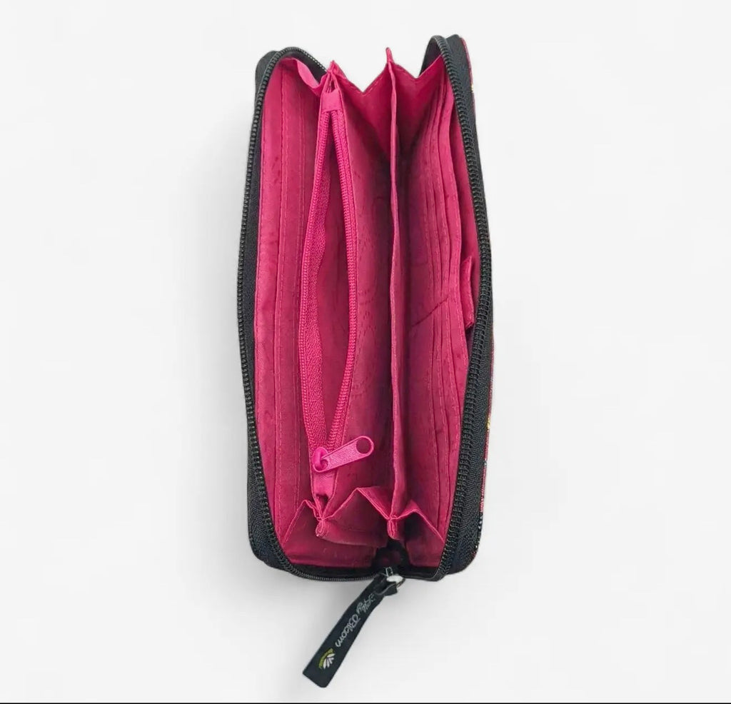 Lily Bloom Wallet Travel Zip Around Butterfly