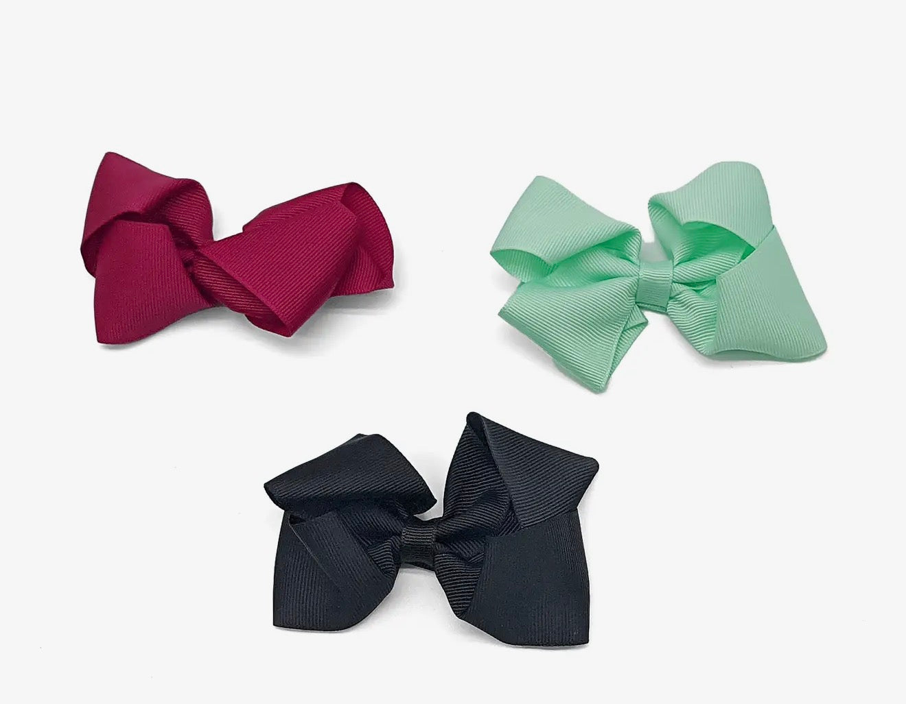 Girls Hair Bows Alligator Clips 7-Pack