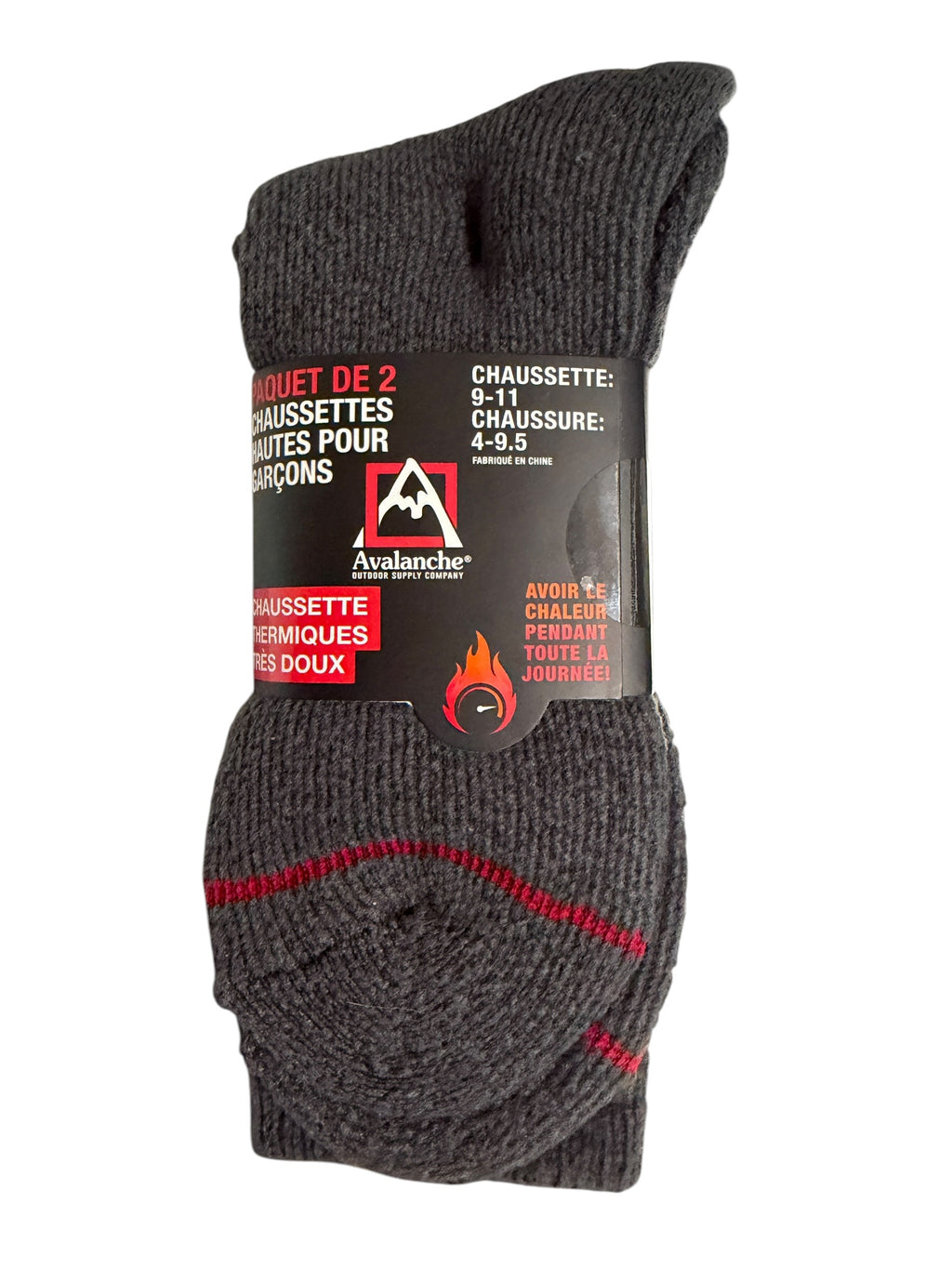 Boy's Avalanche Thermal Socks — 2 Pack