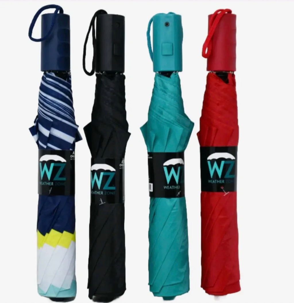 Weather Zone Folding Auto-Open Umbrella – Assorted Colors