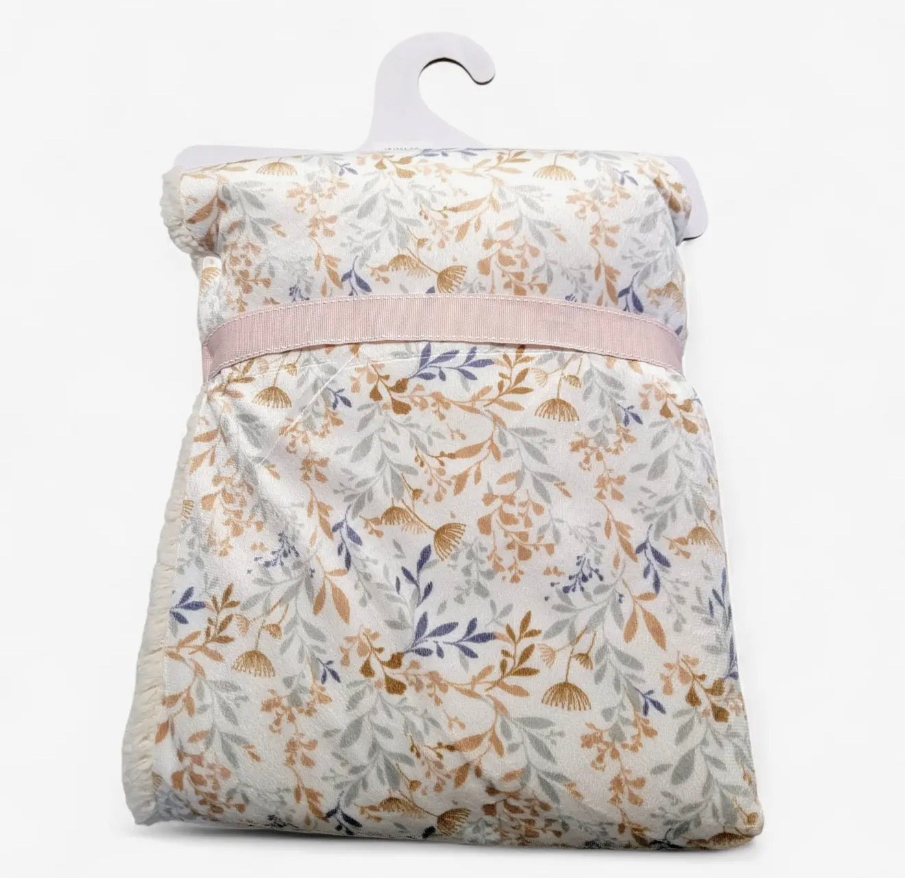 Floral Sherpa Baby Blanket – 30" x 40"