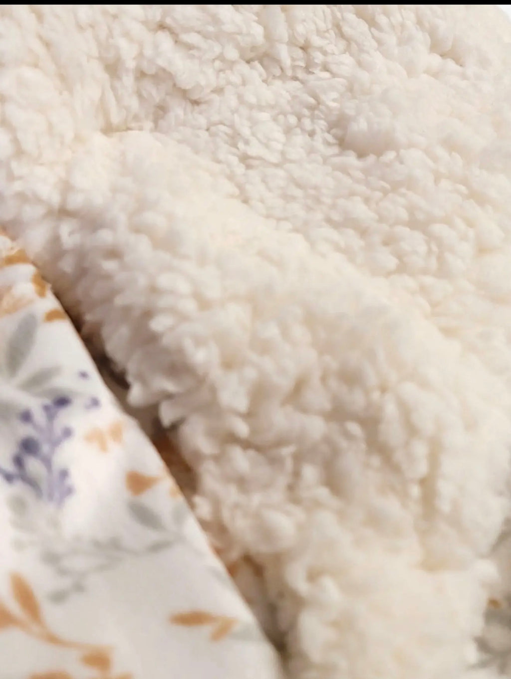 Floral Sherpa Baby Blanket – 30" x 40"