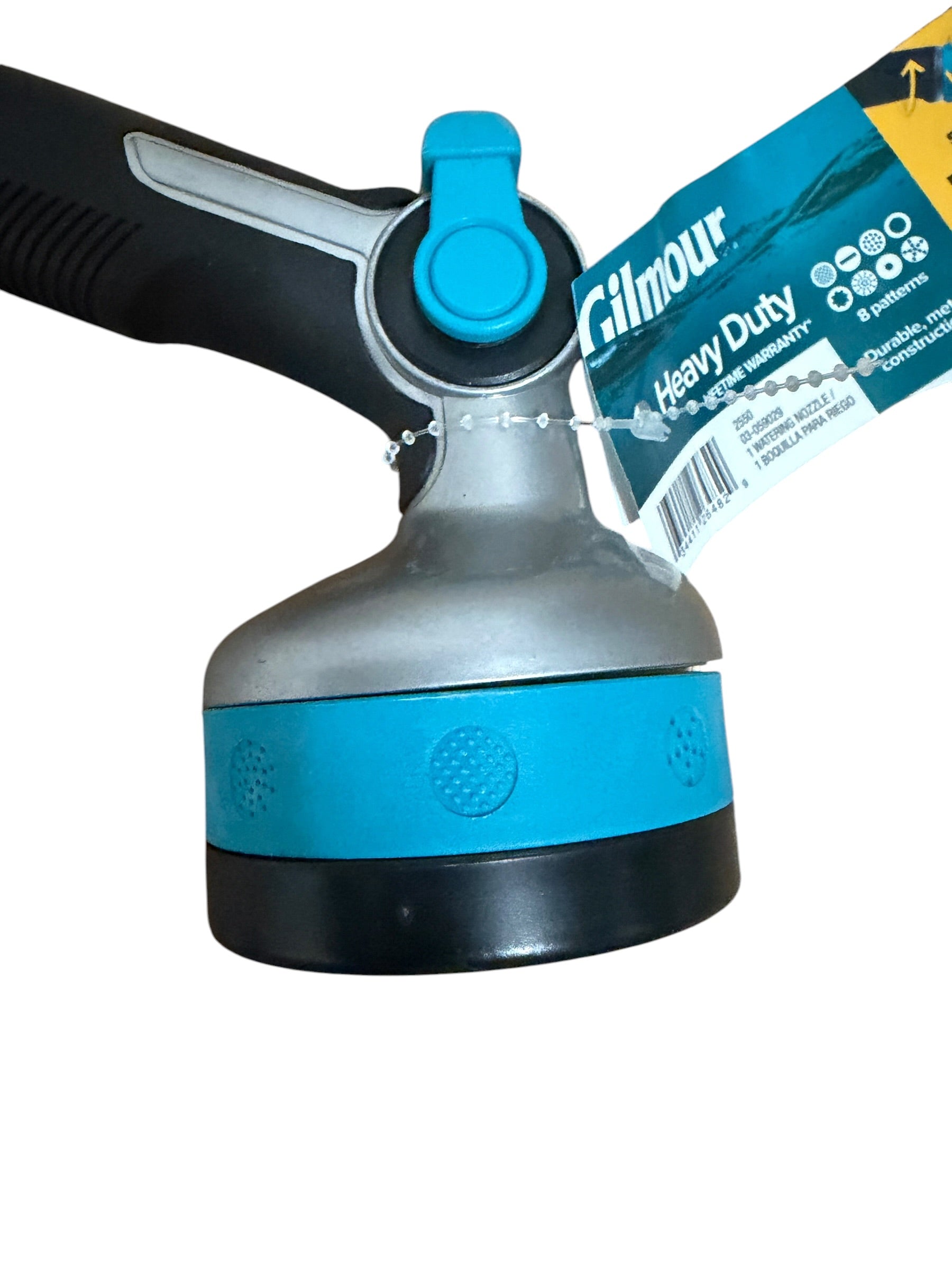 Gilmour Metal Garden Hose Water Nozzle with 8 Spray Patterns