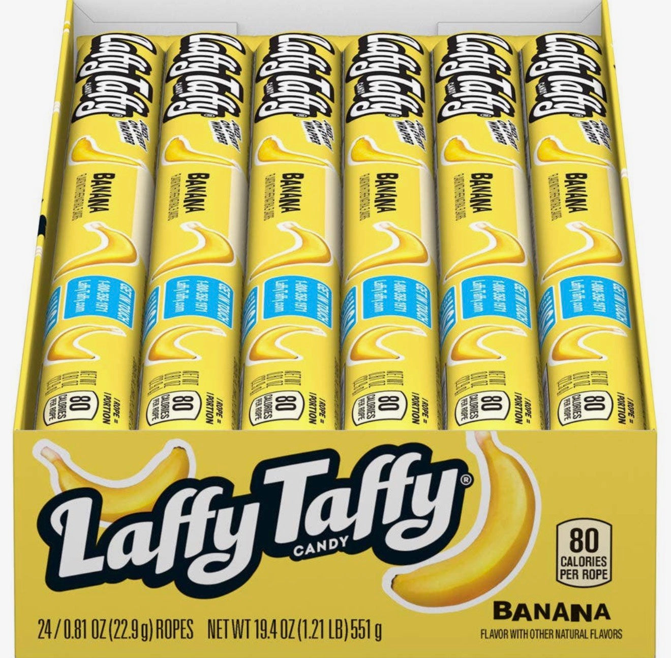 Banana Laffy Taffy Ropes